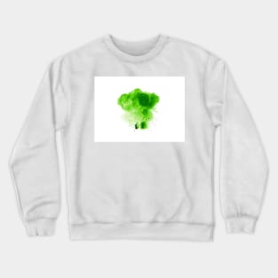 Abstract green explosion with sparks isolated on white background Crewneck Sweatshirt